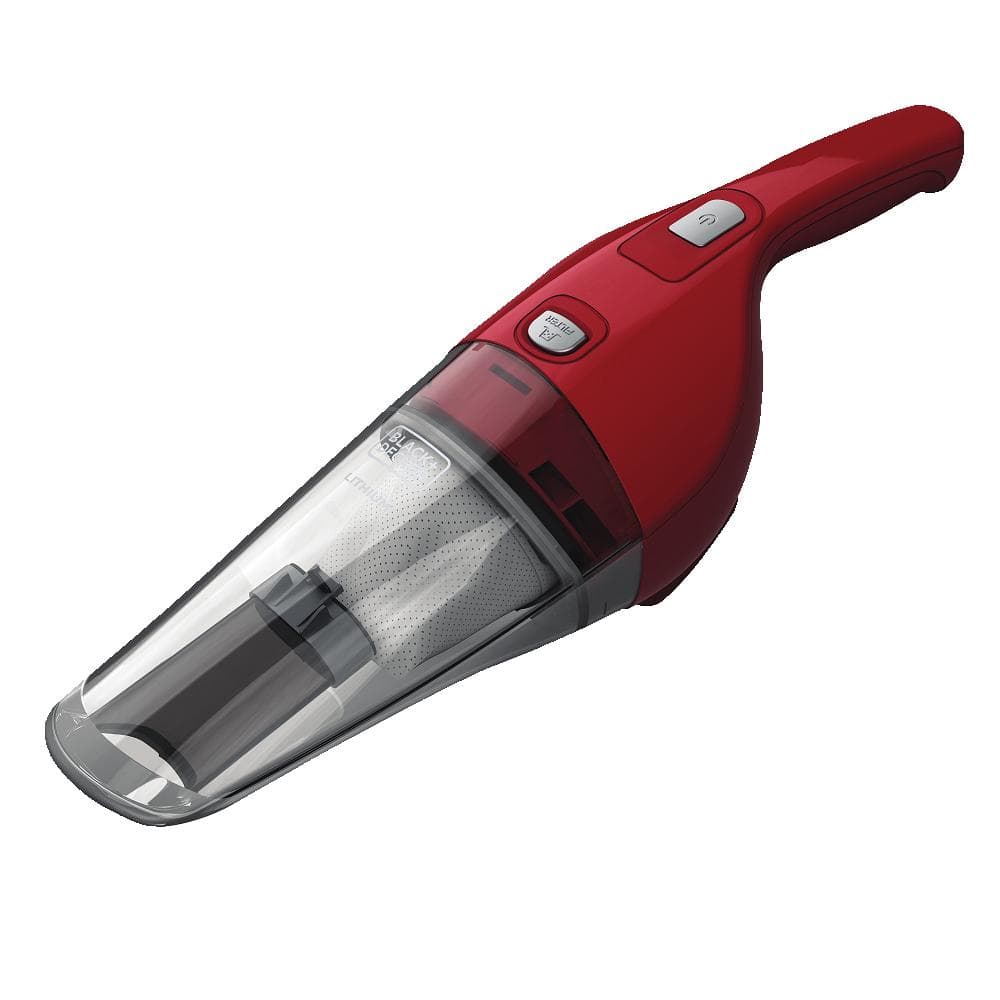 Black & Decker HNV220BCZ26FF 8V Cordless Lithium Chili Red Handheld Vacuum - Mactool Shop