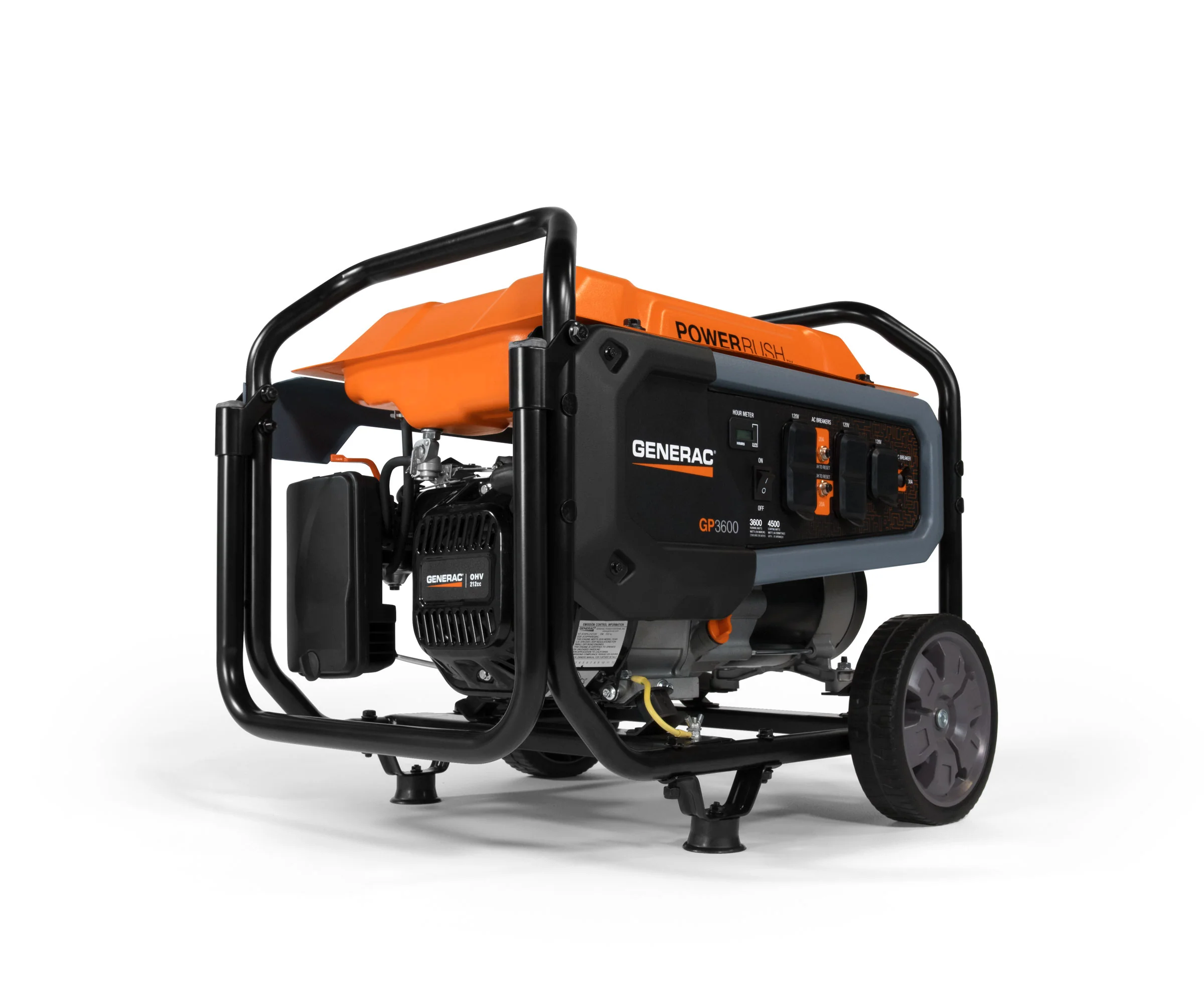Generac 7678 GP3600 3600 Watt GP Portable Generator, 3.8 gal, Gasoline - Mactool Shop