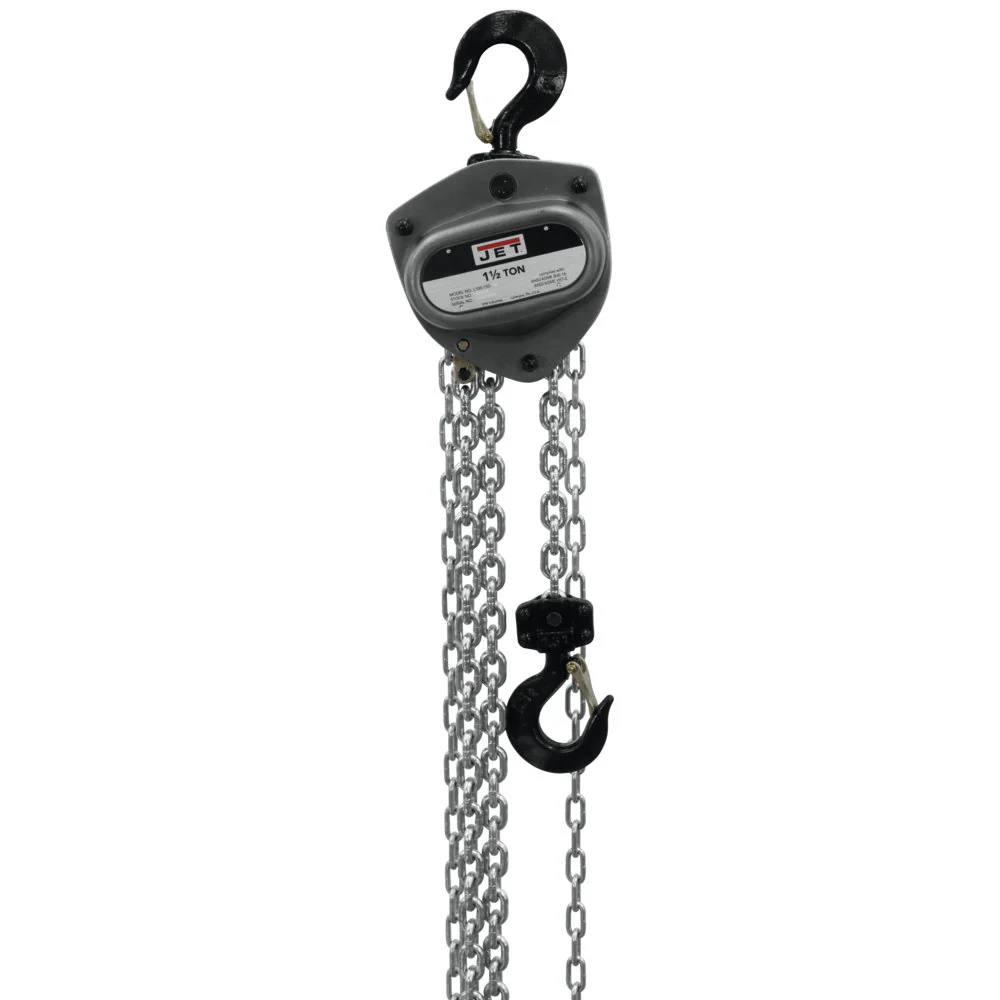 Jet JT9-201130 L-100-150WO-30 1.5-Ton Hand Chain Hoist 30' Lift, Overload Protection - Mactool Shop