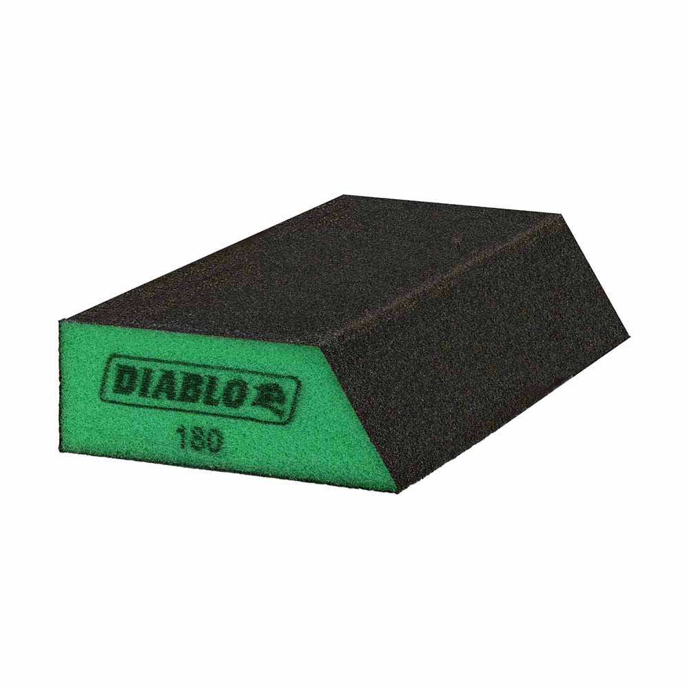 Diablo DFBLANGSFN01G Corner Contact 180-Grit (Ultra Fine) Sanding Sponge - Mactool Shop