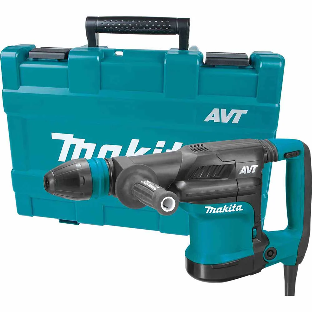 Makita HM0871C 12 lb. AVT Demolition Hammer, accepts SDS-MAX bits, Variable Speed, Case - Mactool Shop