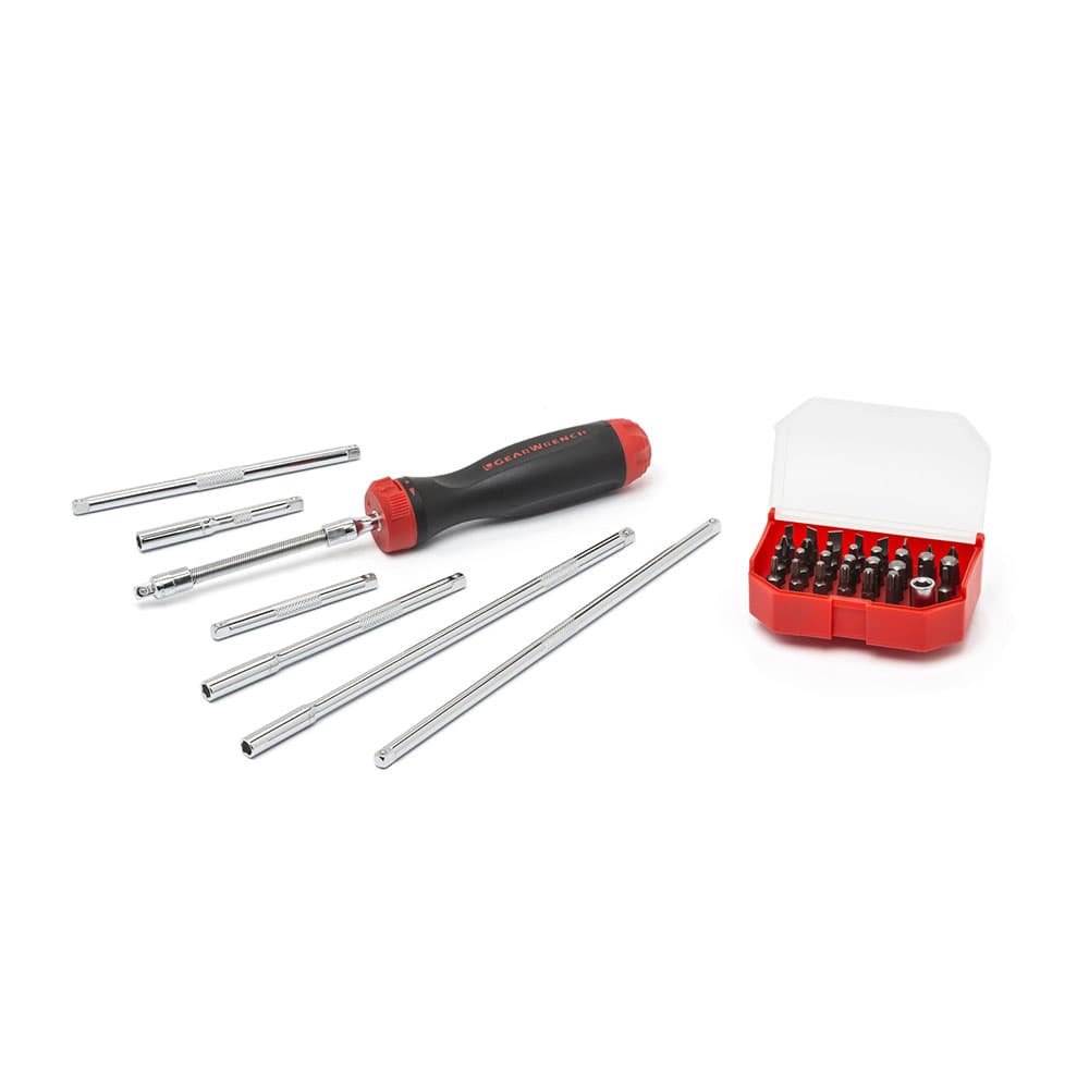 GearWrench 8939 39 Piece Slotted/Phillips/Hex/Torx Ratcheting Screwdriver Set - Mactool Shop