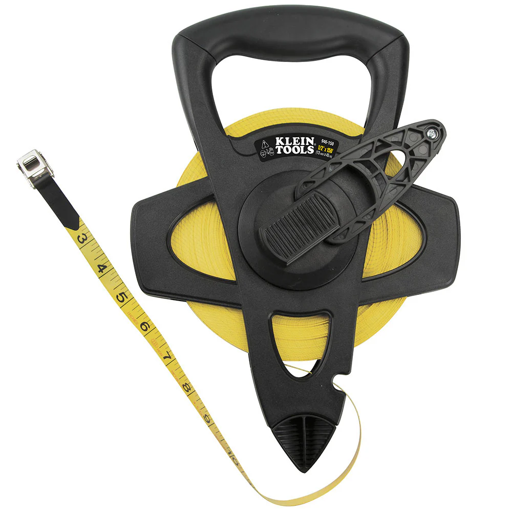 Klein Tools 946-150 Woven Fiberglass Tape Open-Reel, 150-Foot - Mactool Shop