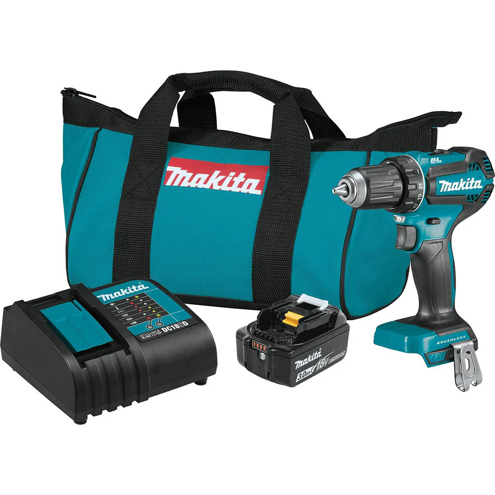 Makita XFD131 18V LXT Compact Brushless 1/2 in. Driver-Drill Kit (3.0Ah) - Mactool Shop