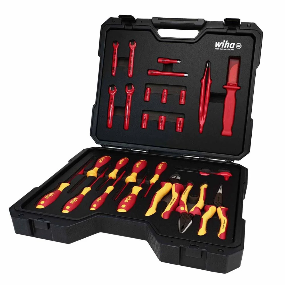Wiha 91890 26 Piece Insulated Hybrid & EV Essentials Tool Kit - Mactool Shop