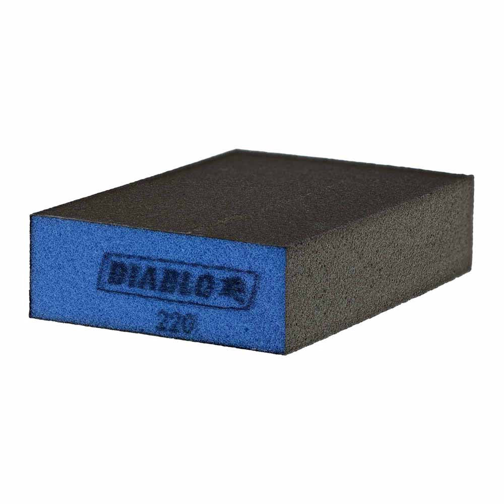 Diablo DFBLBLOMFN01G Large Flat 220-Grit (Ultra Fine) Sanding Sponge - Mactool Shop