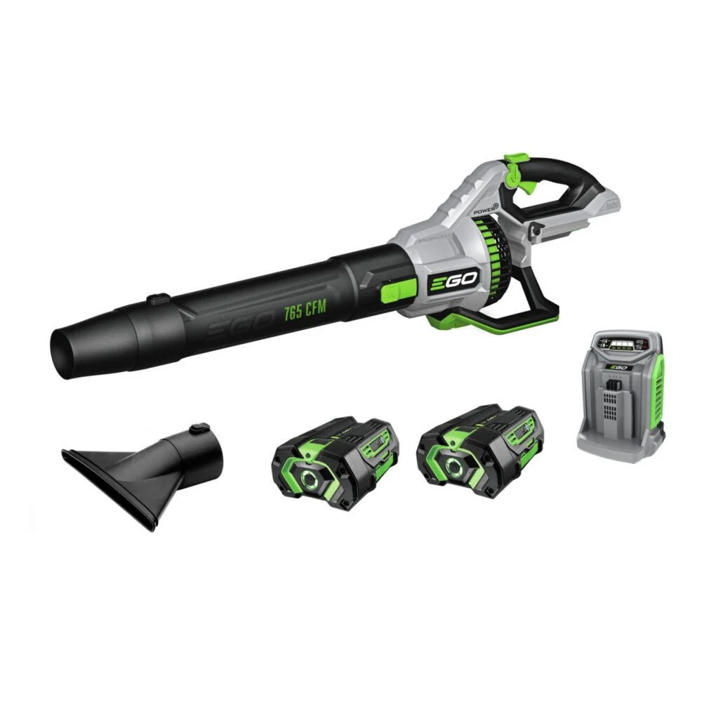 EGO LB7654-2 765CFM Blower Kit (2*G3 5Ah, 550W charger, w/ 1*flat nozzle, 1*cone nozzle) - Mactool Shop