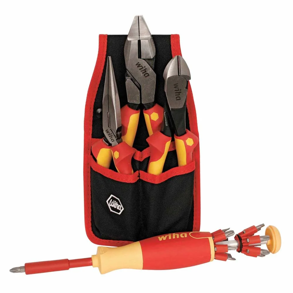 Wiha 32990 17 Piece Insulated Pliers-Cutters and Pop-Up Set - Mactool Shop