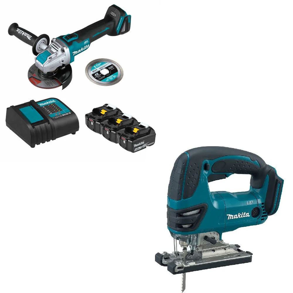 Makita BL1840BSCX3 18V LXT Li-Ion Starter Pack W/ FREE XVJ03Z 18V LXT Jig Saw - Mactool Shop