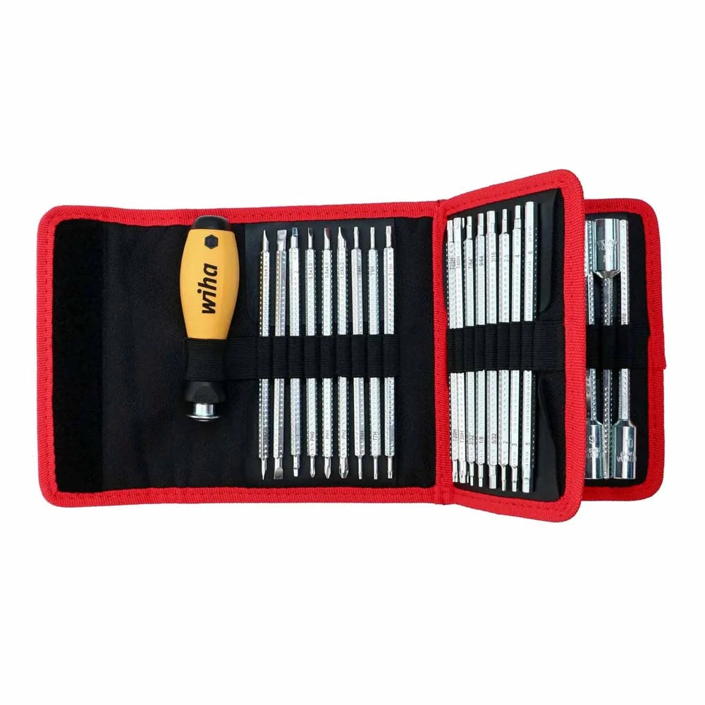 Wiha 28187 32 Piece ESD Safe Drive-Loc VI Wallet Set - Mactool Shop