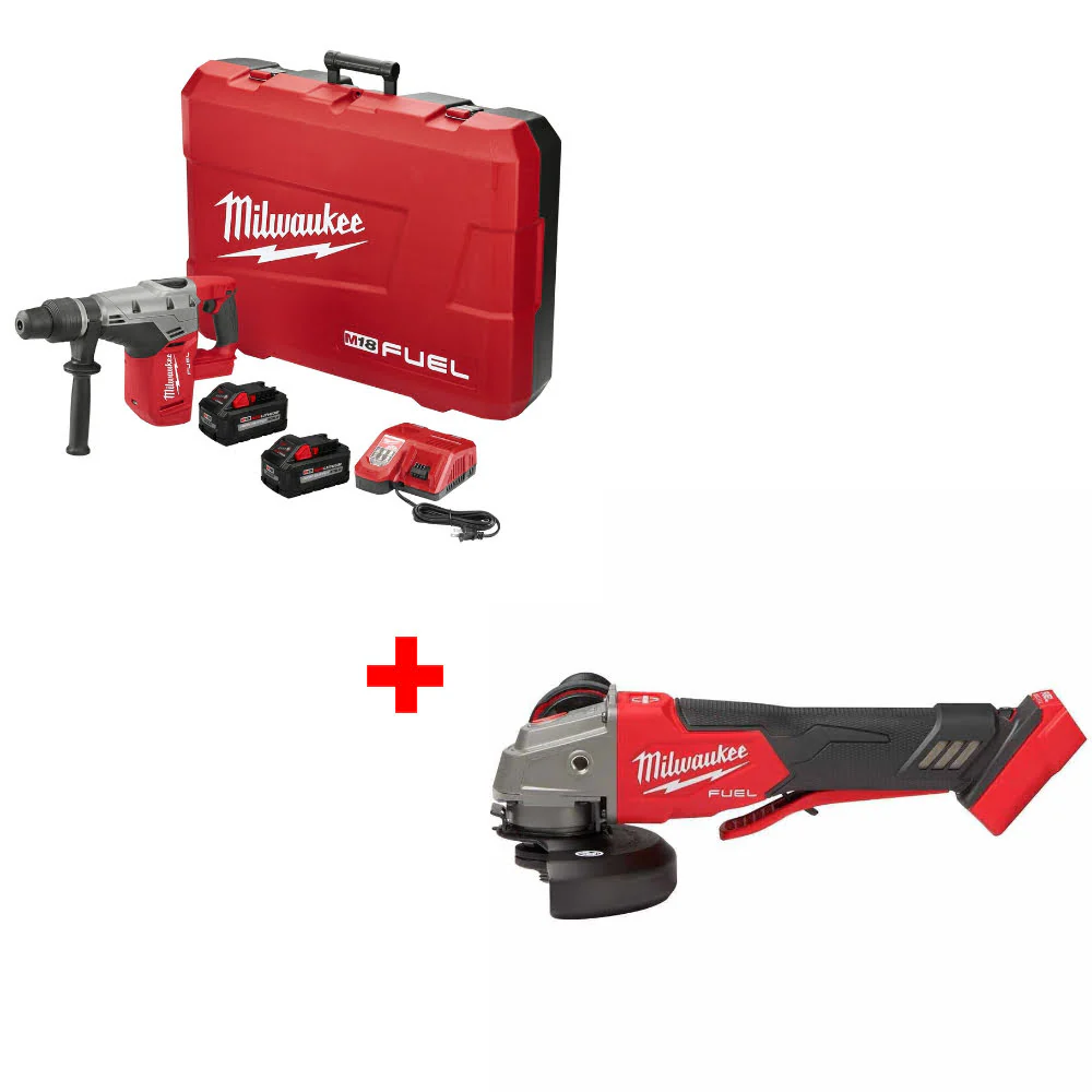 Milwaukee 2717-22HD M18 FUEL Rotary Hammer Kit W/ FREE 2888-20 M18 FUEL Grinder - Mactool Shop