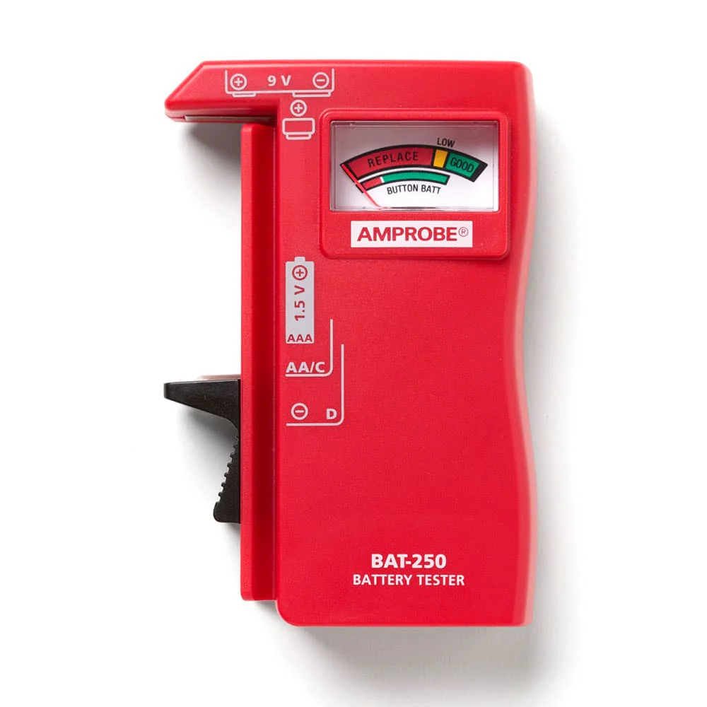 Amprobe 4589825 BAT-250 Handheld Battery Capacity Tester with V-Shaped Side Cradle - Mactool Shop