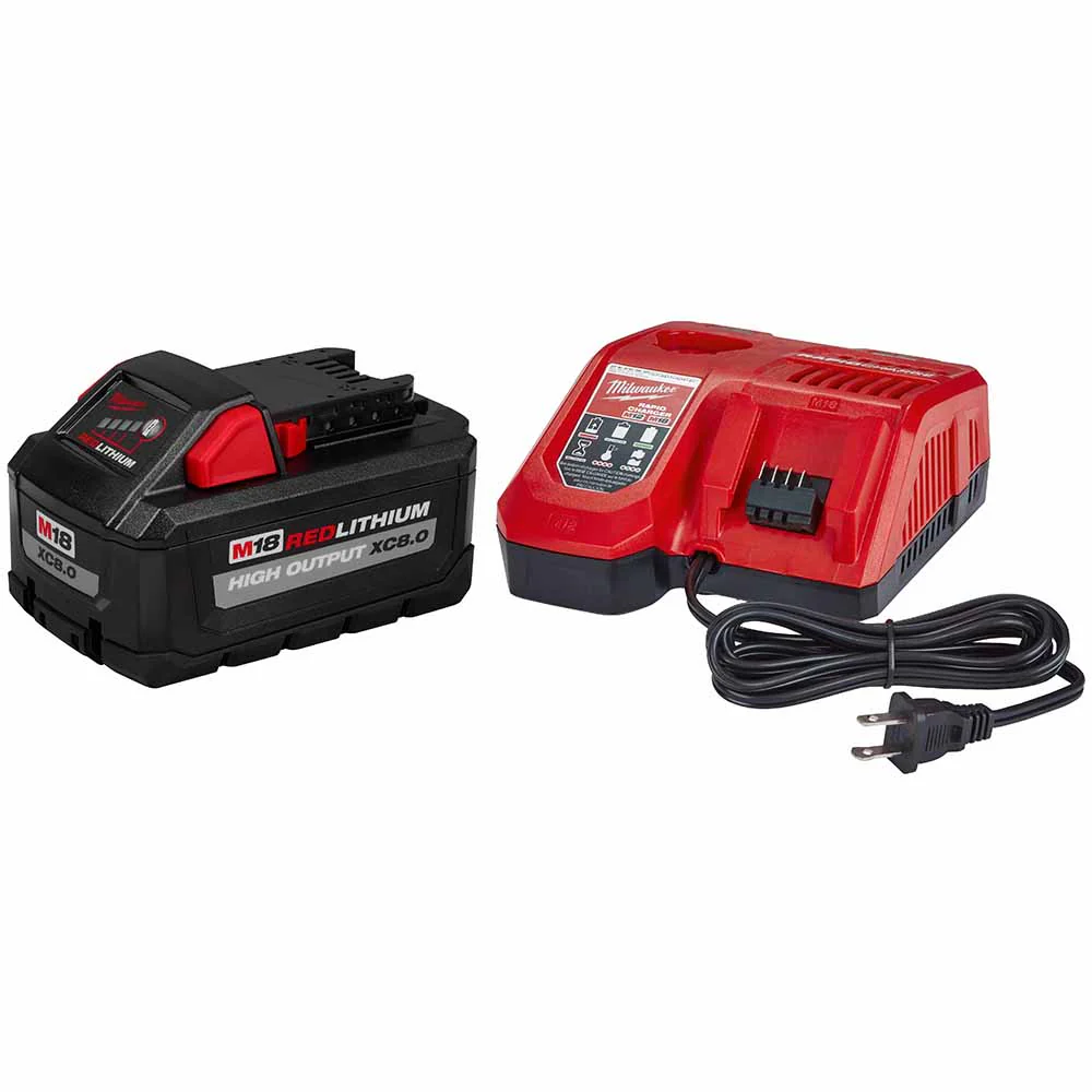 Milwaukee 48-59-1880 M18 REDLITHIUM HIGH OUTPUT XC8.0 Starter Kit - Mactool Shop