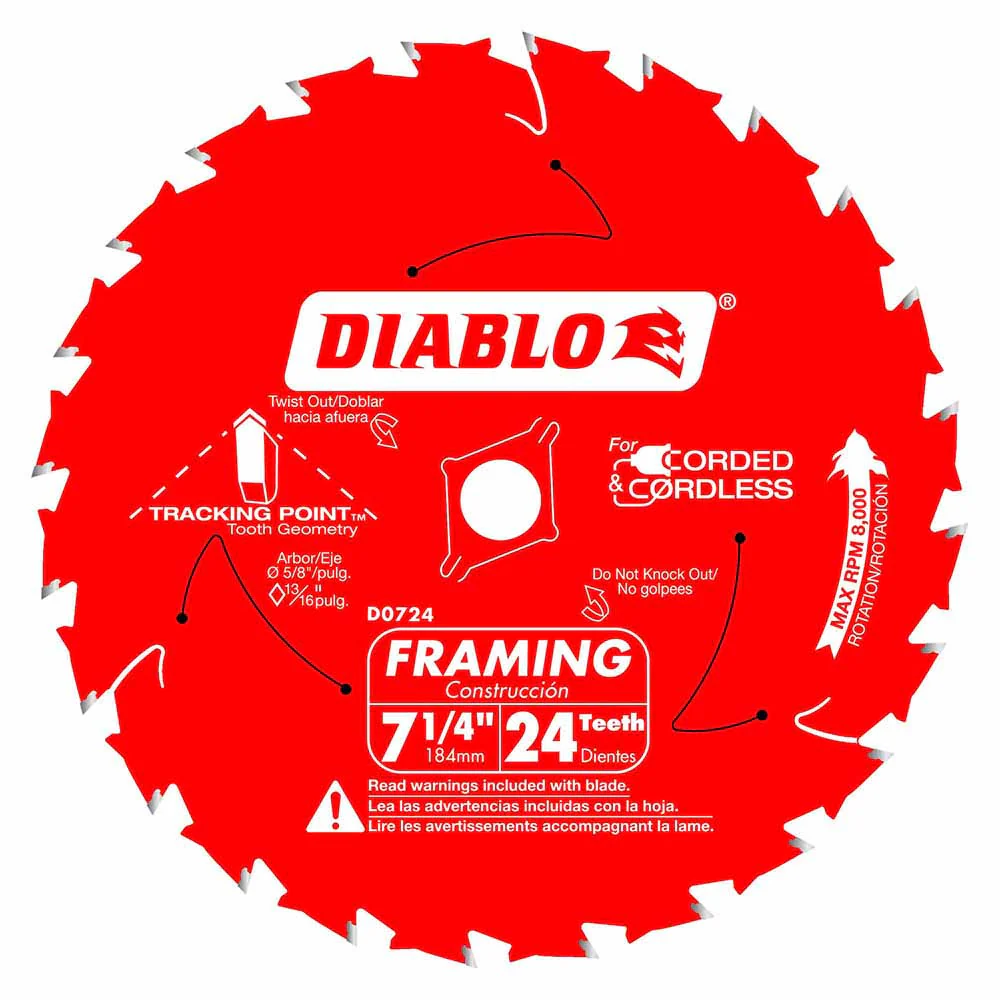 Diablo D0724X3 7-1/4