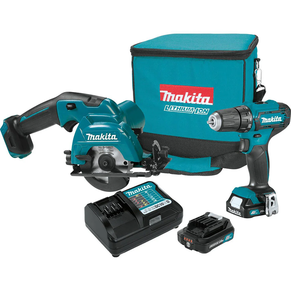 Makita CT233R 12V Max CXT Lithium-Ion Cordless 2-Pc. Combo Kit (2.0Ah) - Mactool Shop