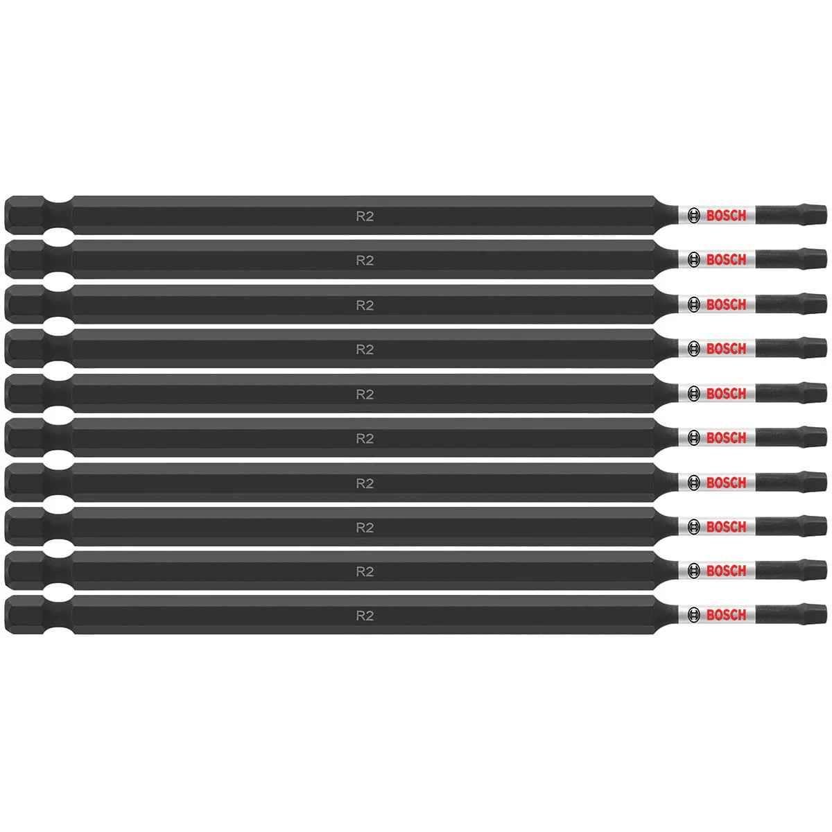 Bosch ITSQ26B 10 pc. Impact Tough 6 In. Square #2 Power Bits (Bulk Pack) - Mactool Shop