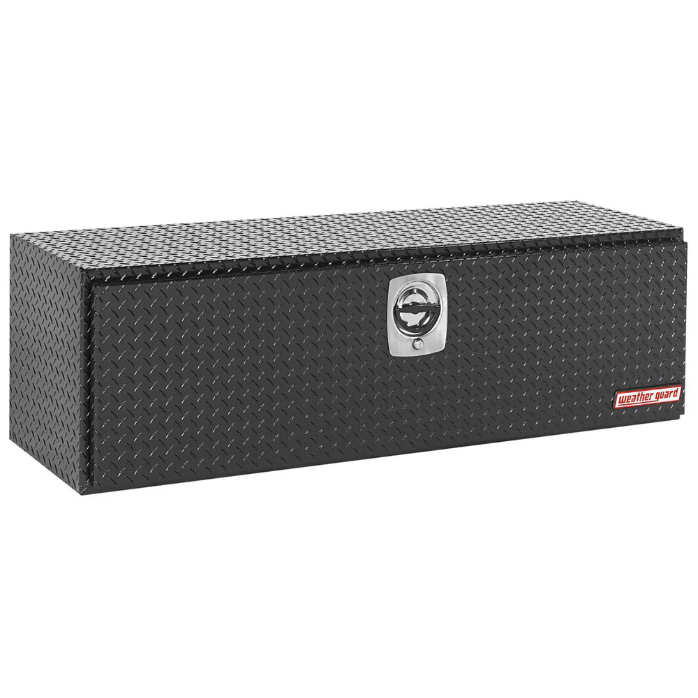 WeatherGuard 660-5-02 Gloss Black Aluminum Heavy Duty Underbed Box, 11.2 Cu. Ft. - Mactool Shop