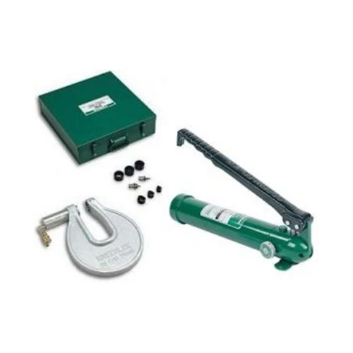 Greenlee 1731H767 Portable C-Frame Hydraulic Punch Driver Set with Hand Pump 1/2