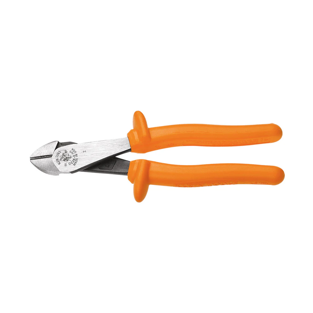 Klein Tools D2000-28-INS Insulated Pliers, Heavy-Duty Diagonal-Cutting, 8