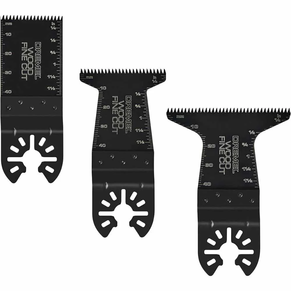 Dremel MM479 Universal Fine Wood Cut Oscillating Multi-Tool Blade Set (3-Piece) - Mactool Shop
