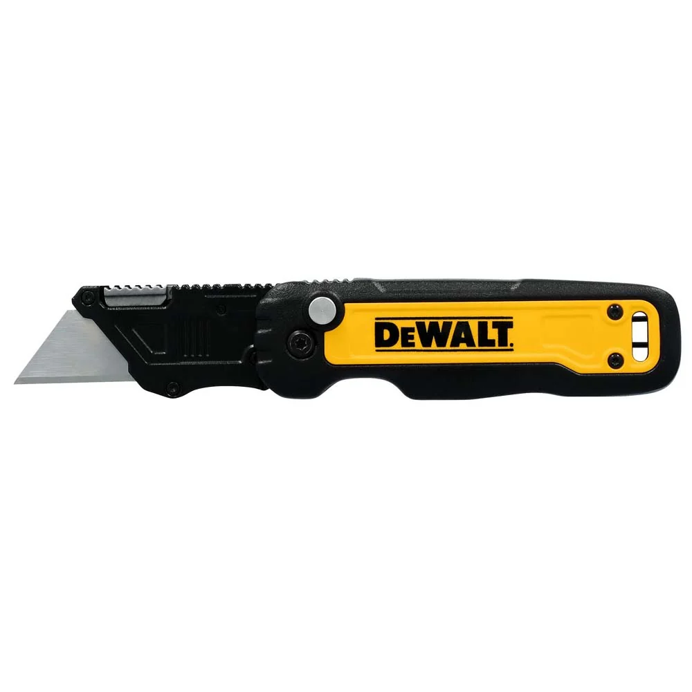 DeWalt DWHT10991 Push & Flip Folding Carbon Finish Blade Utility Knife - Mactool Shop