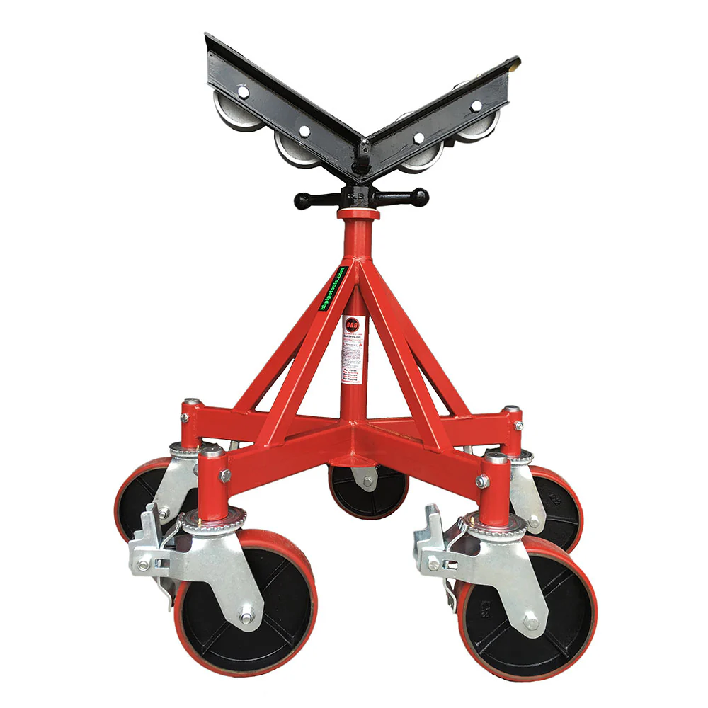 B&B Pipe Tools 3510 Five Leg Giant Jack w/ Steel Wheels And Casters - Mactool Shop