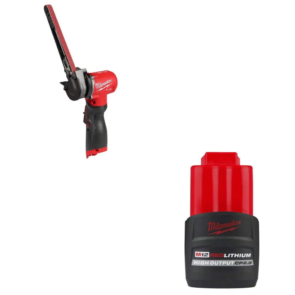 Milwaukee 2482-20 M12 FUEL Bandfile W/ FREE 48-11-2425 M12 CP2.5 Battery Pack - Mactool Shop