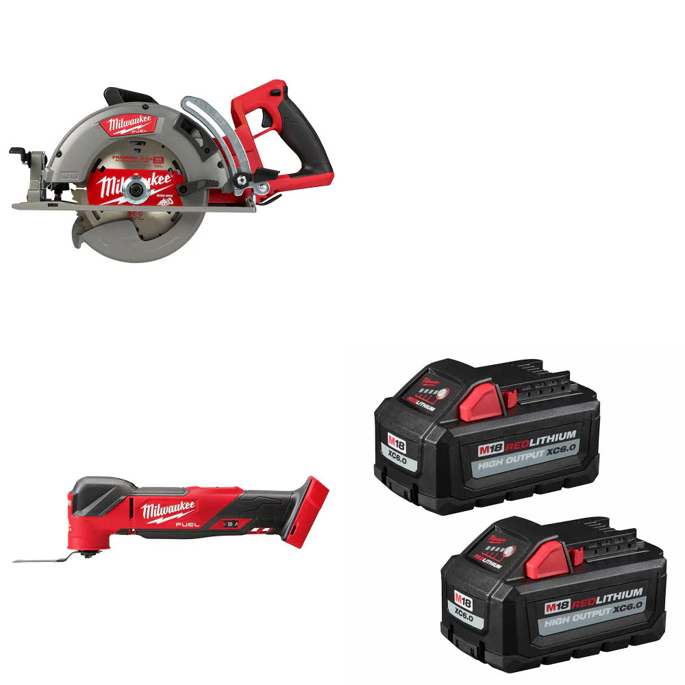 Milwaukee 2830-20 M18 FUEL Circ Saw W/ 2836-20 M18 Multi-Tool & FREE Battery-2Pk - Mactool Shop