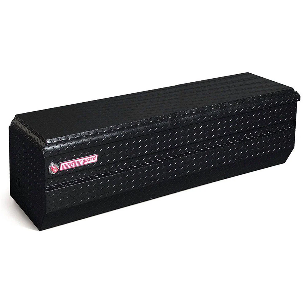 WeatherGuard 654-5-01 Gloss Black Aluminum All-Purpose Chest, Compact, 12.0 Cu Ft - Mactool Shop