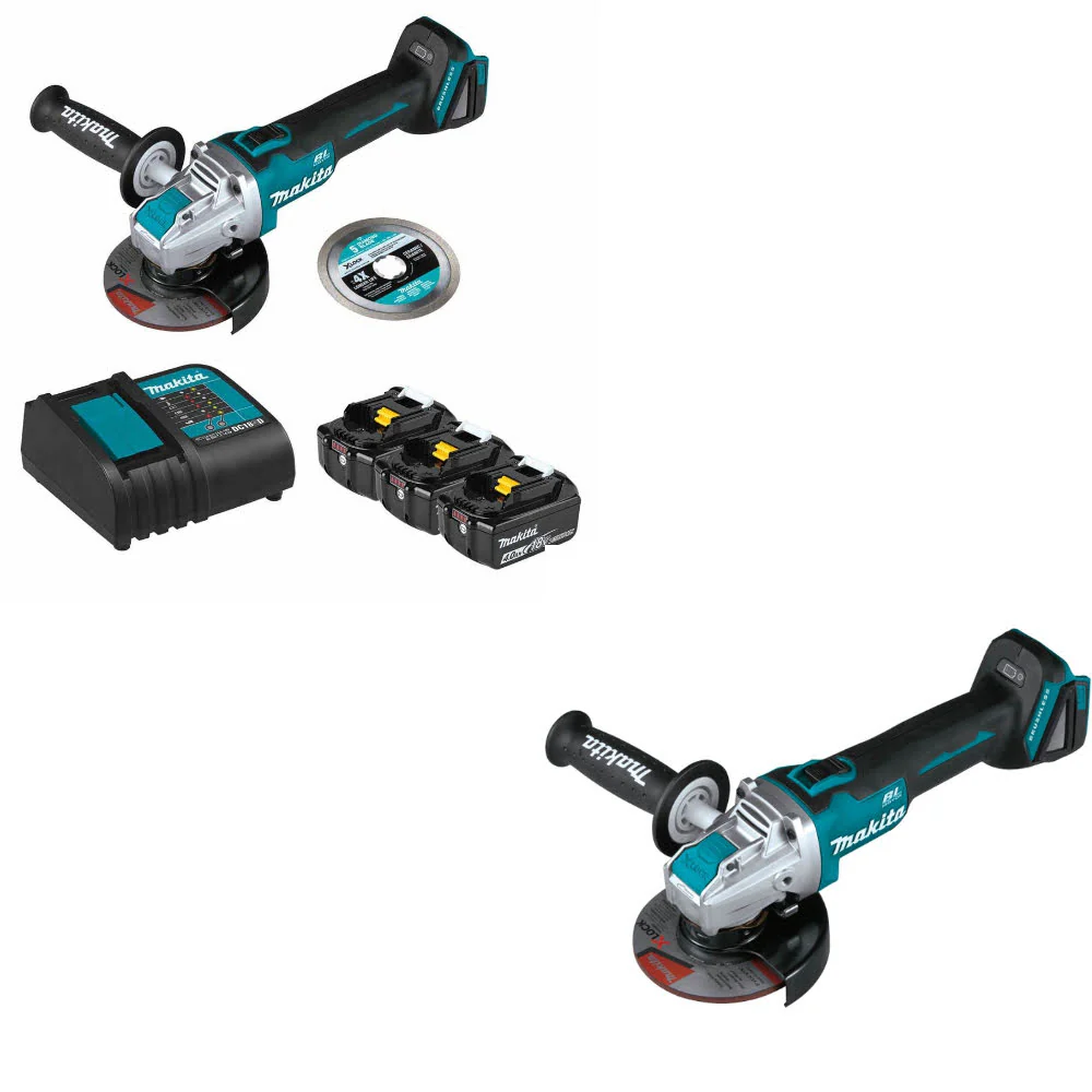 Makita BL1840BSCX3 18V LXT Li-Ion Starter Pack W/ FREE XAG25Z 18V LXT Grinder - Mactool Shop