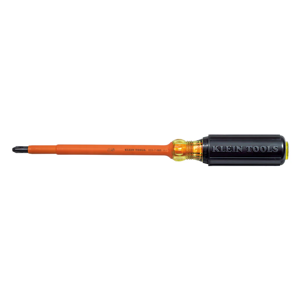 Klein Tools 6337INS Insulated Screwdriver, #3 Phillips, 7