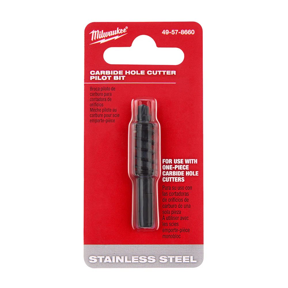 Milwaukee 49-57-8660 ONE-PIECE CARBIDE HOLE CUTTER PILOT BIT - Mactool Shop