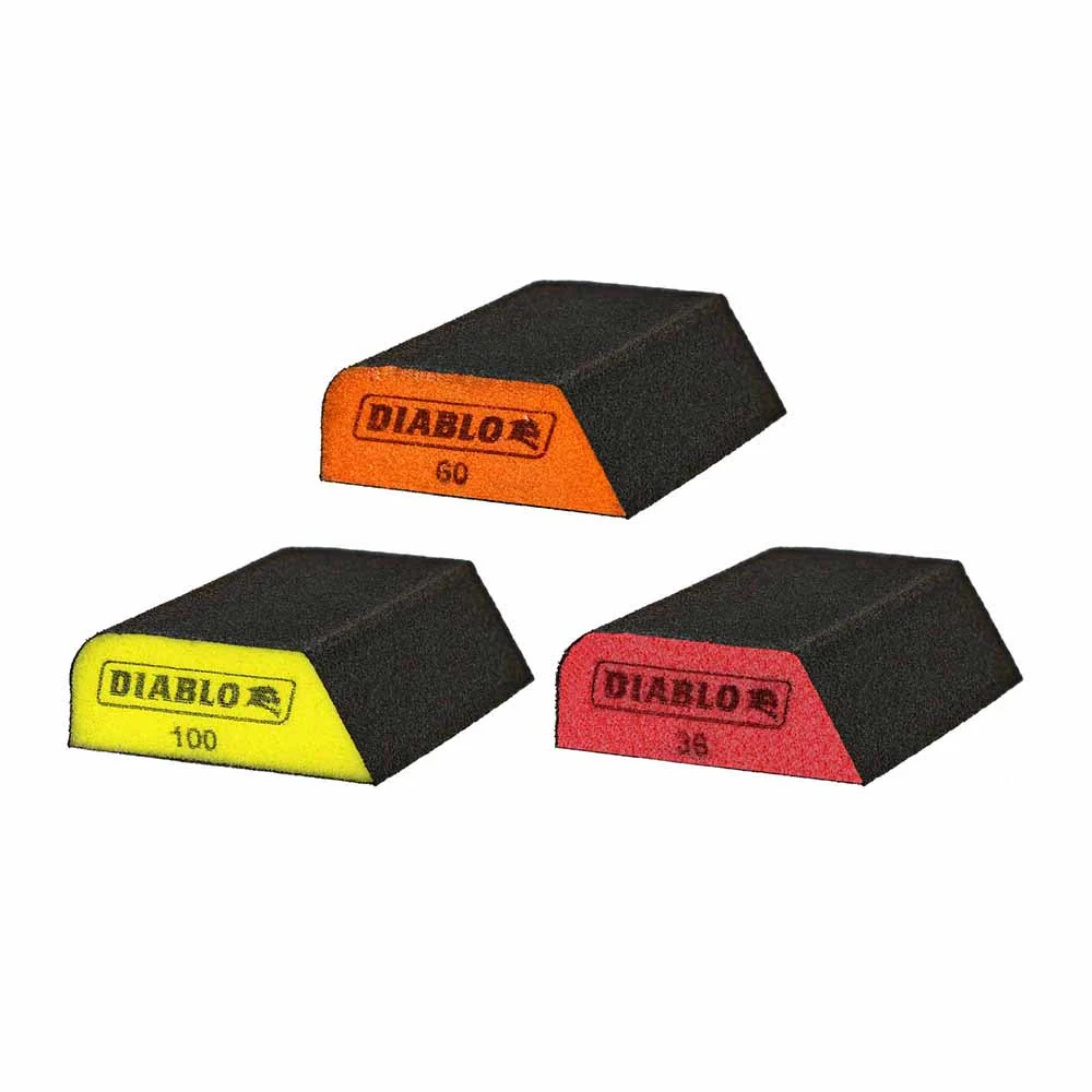 Diablo DFBCOMBAST03G Dual-Edge Assorted Pack Sanding Sponge (3-Piece) - Mactool Shop