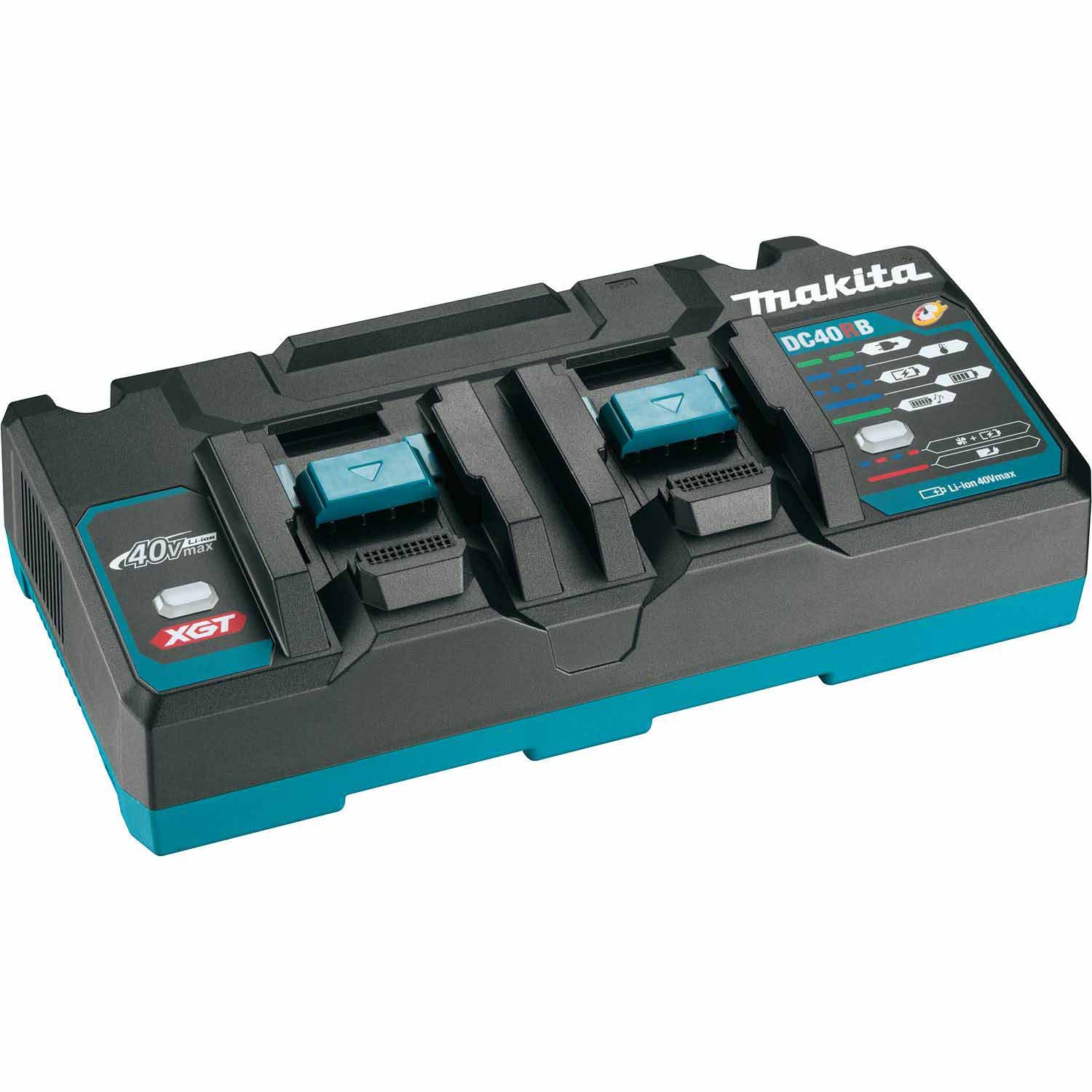 Makita DC40RB 40V max XGT® Dual Port Rapid Optimum Charger - Mactool Shop