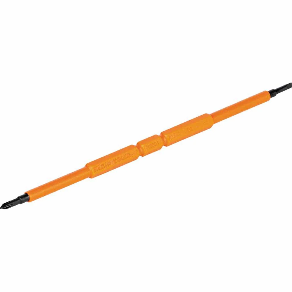 Klein Tools 13157INSP Screwdriver Blades, Insulated Double-Ended Slotted, Phillips, 2-Pack - Mactool Shop