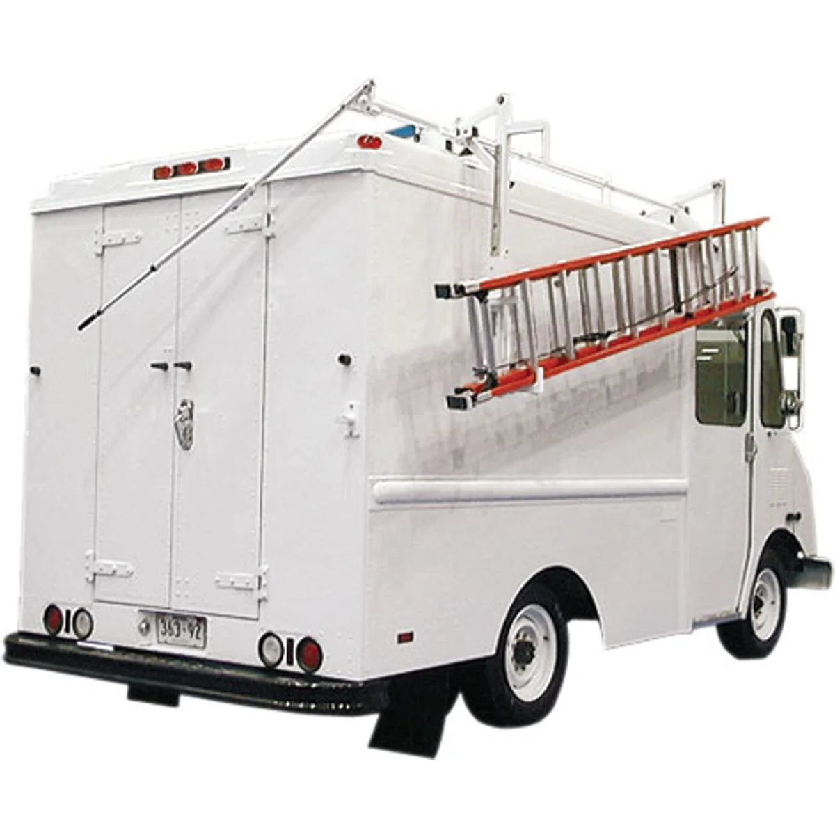Weather Guard 284 White Aluminum Drop-Down EZ-GLIDE System Rack, Driver Side, 10' Hi-Cube Vans - Mactool Shop