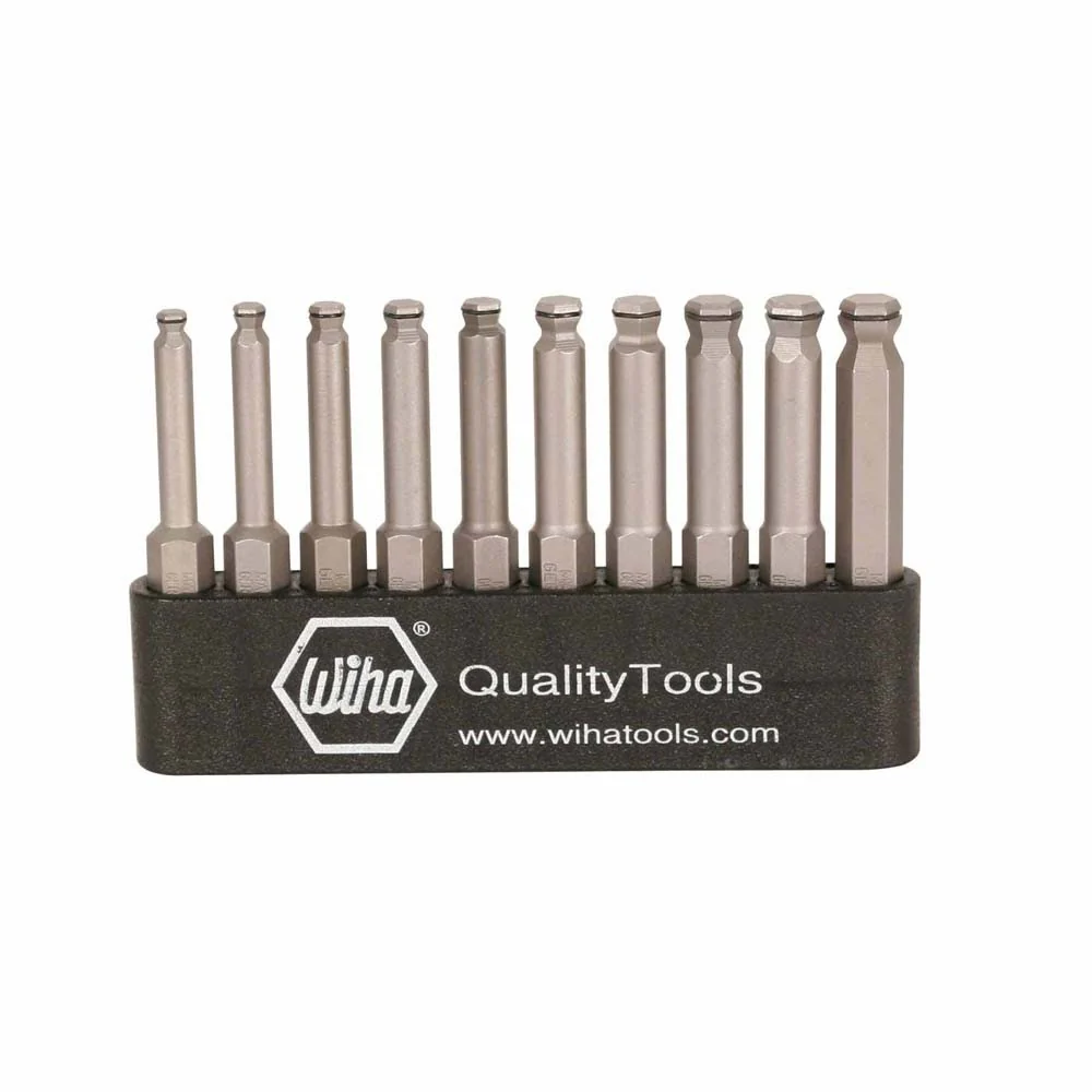 Wiha 74999 10 Piece MagicRing Ball Power Bit Belt Pack Set - Mactool Shop
