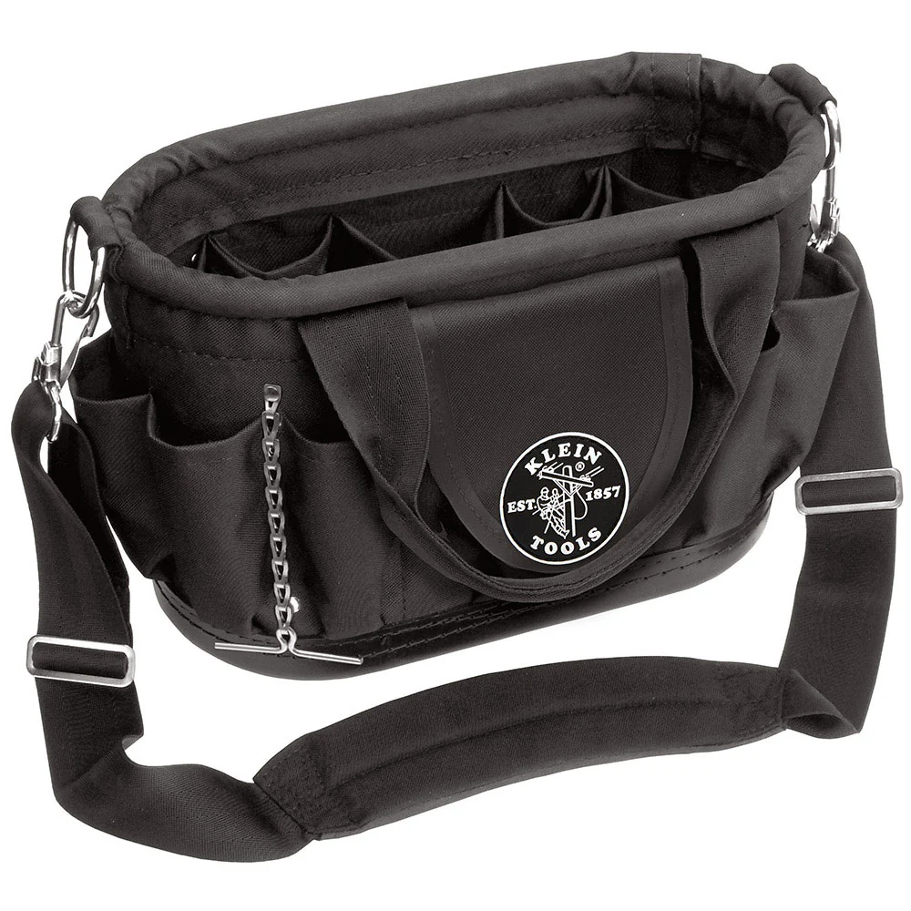Klein 58890 17 Pocket Tool Tote with Shoulder Strap - Mactool Shop