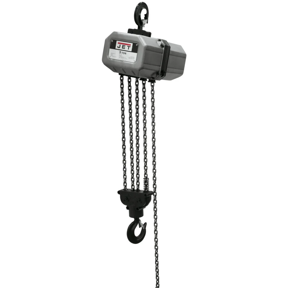 Jet JT9-531500 5SS-3C-15, 5-Ton Electric Chain Hoist 3-Phase 15' lift - Mactool Shop