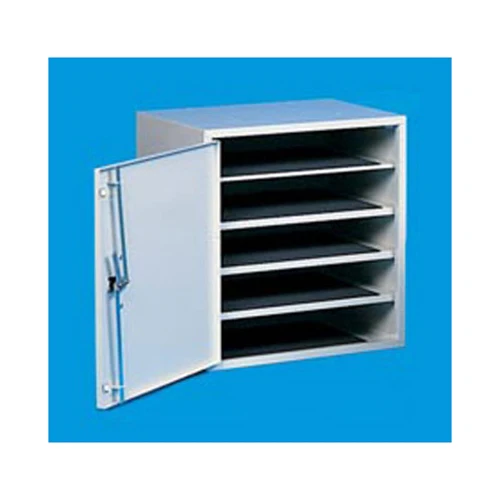 Weather Guard 8316-3 White Lockable CATV Box with 4 Shelves, 21