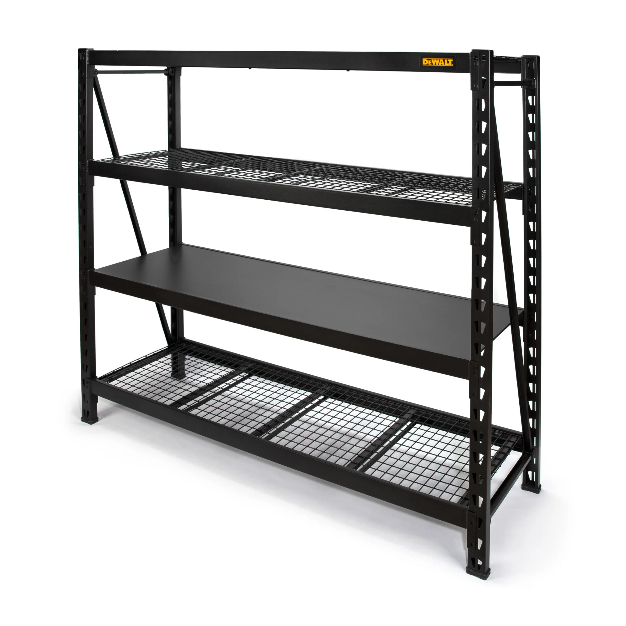 DeWalt 41660 DXST10000BLK 6-Foot Tall, Black Frame 4 Shelf Industrial Storage Rack - Mactool Shop