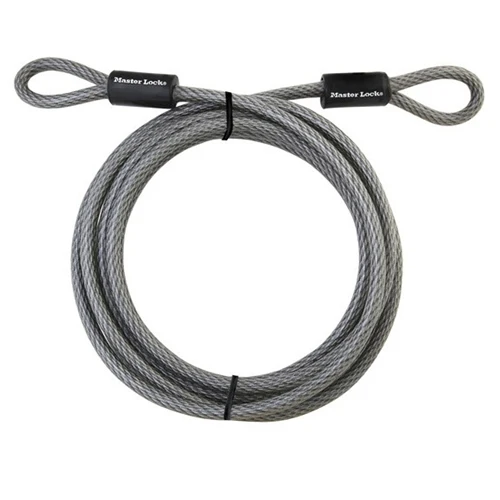 MasterLock 72DPF 15' Galvanized Steel Cable with Loop Ends - Mactool Shop