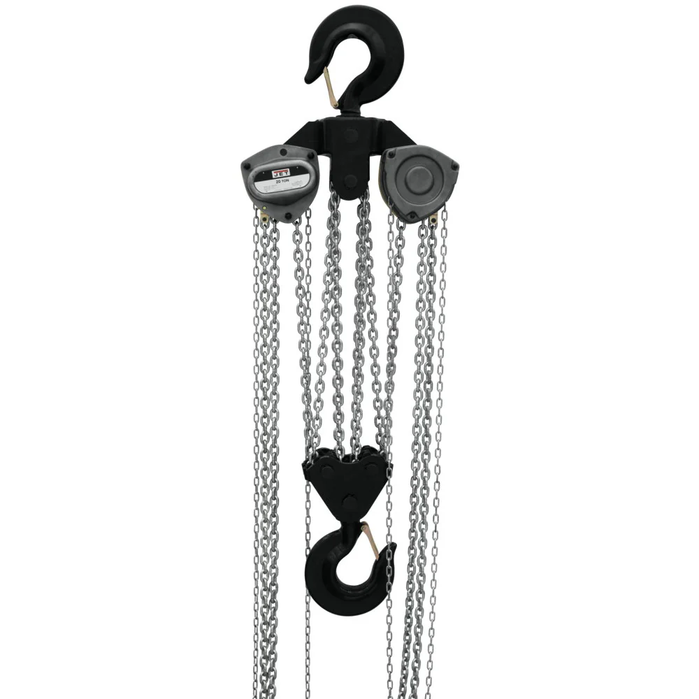 Jet JT9-108030 L-100-2000WO-30 20-Ton Hand Chain Hoist 30' Lift, Overload Protection - Mactool Shop