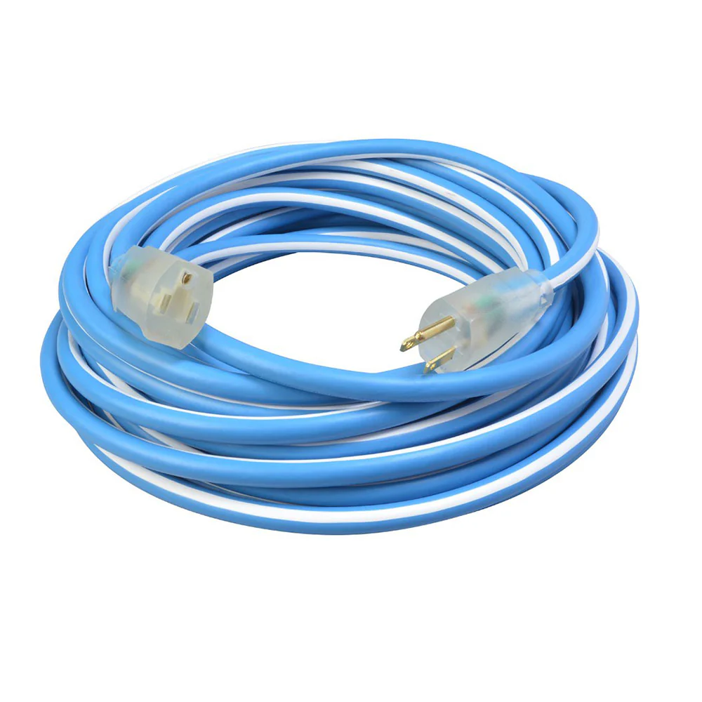 Southwire 1437SW0061 14/3 25' SJEOW Blue/White Cold Supreme Extension Cord - Mactool Shop