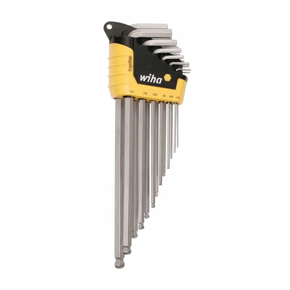 Wiha 66988 13 Piece ErgoStar Ball End Hex L-Key Set - Inch - Mactool Shop