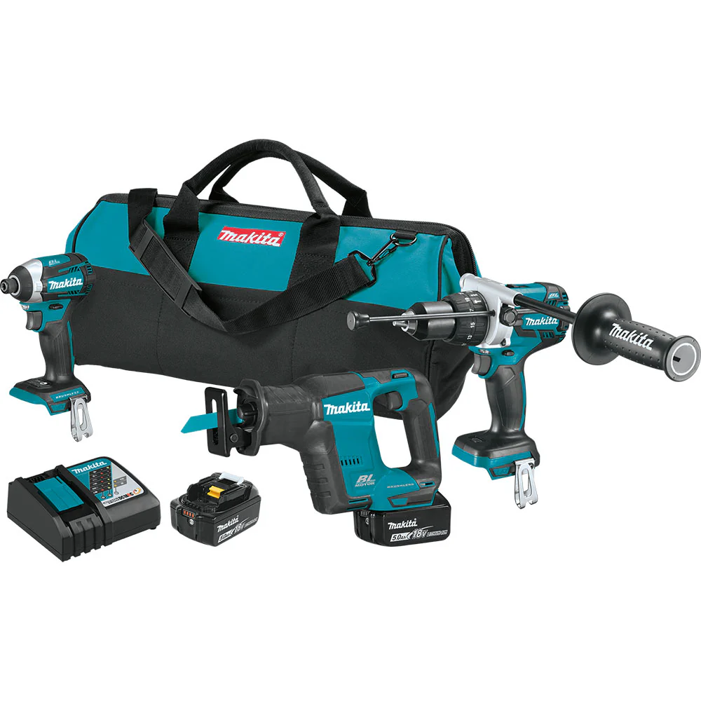 Makita XT336T 18V LXT Brushless Cordless Hammer Drill Impact Drivr Saw Kit - Mactool Shop