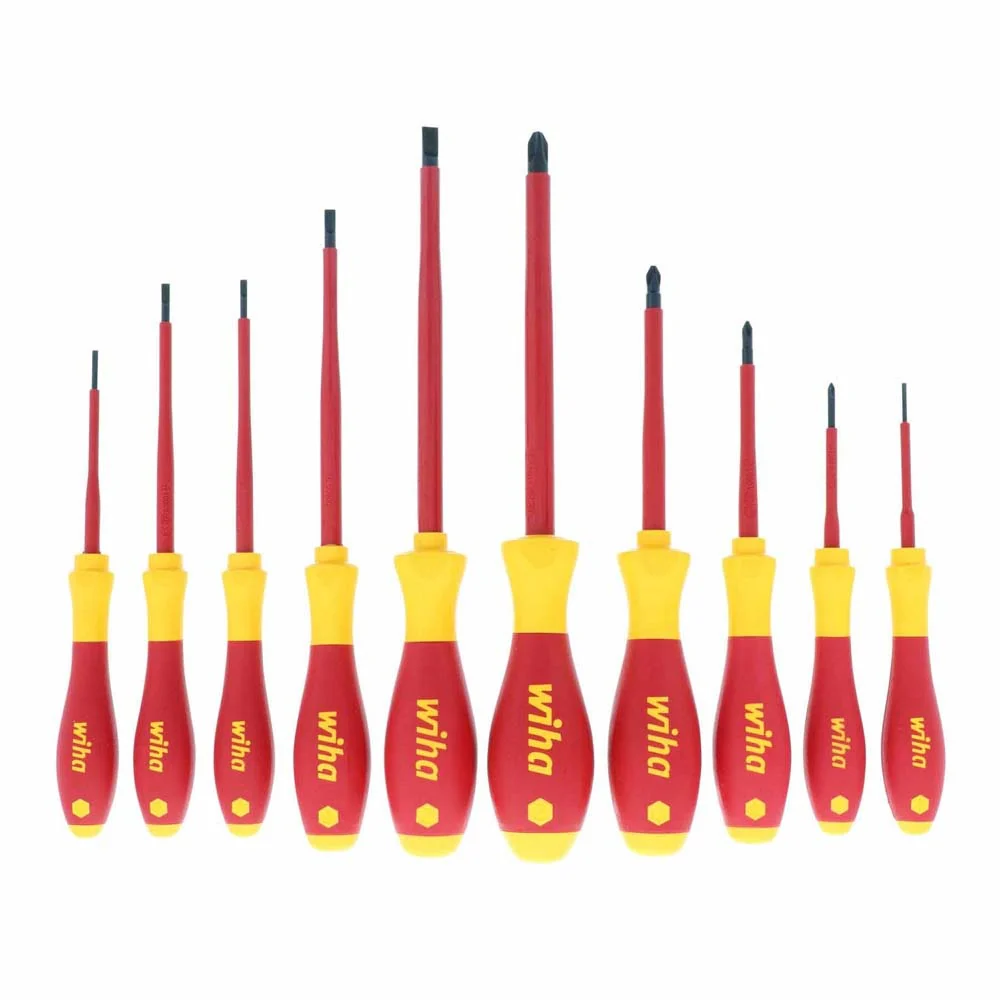 Wiha 32093 10 Piece Insulated SoftFinish Screwdriver Set - Mactool Shop