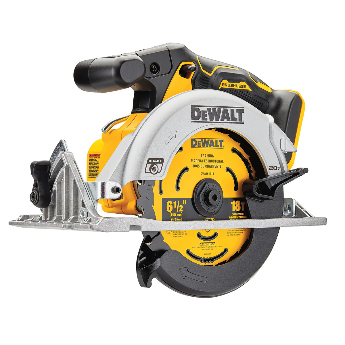 DeWalt DCS565B 20V MAX Circular Saw, 6-1/2-Inch, Cordless, Tool Only - Mactool Shop