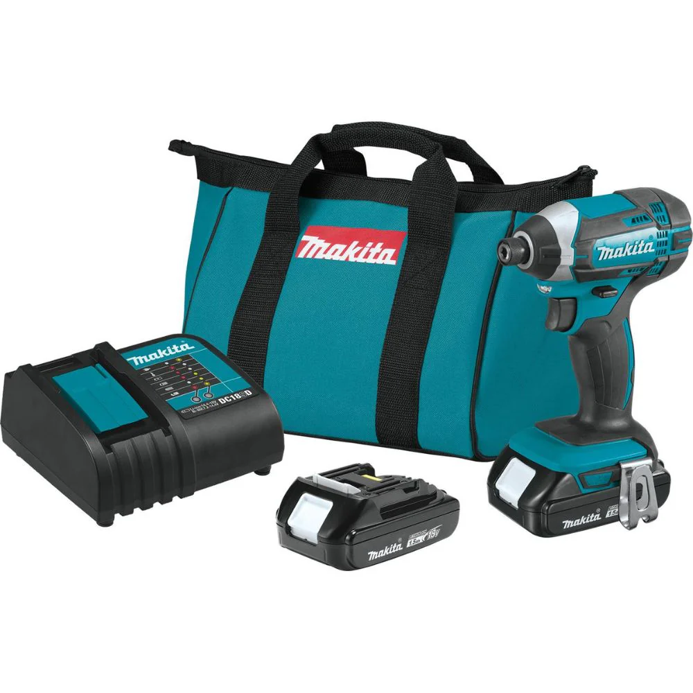 Makita XDT11SY 18V LXT Lithium-Ion Compact Cordless Impact Driver Kit, var. spd., rev., L.E.D. Light, case (1.5Ah) - Mactool Shop