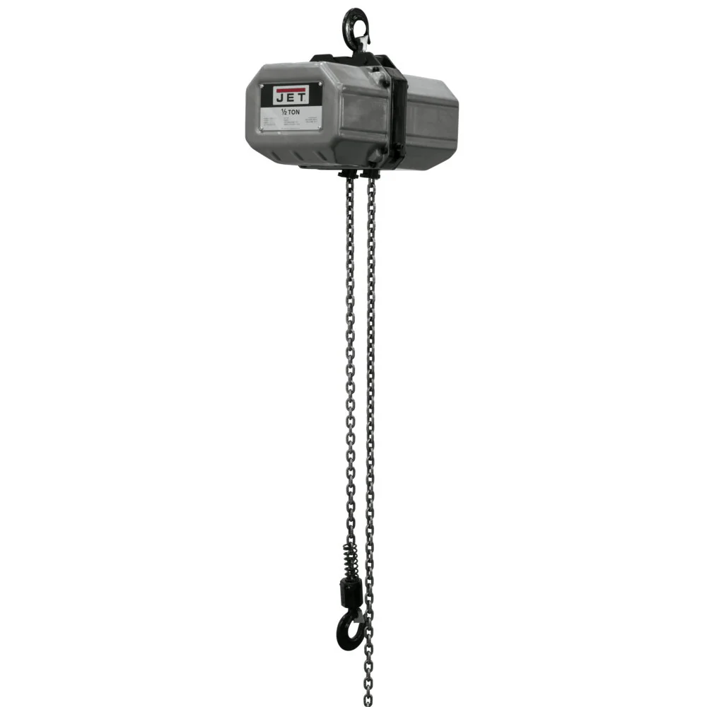 Jet JT9-121200 1/2SS-1C-20, 1/2-Ton Electric Chain Hoist 1-Phase 20' Lift - Mactool Shop
